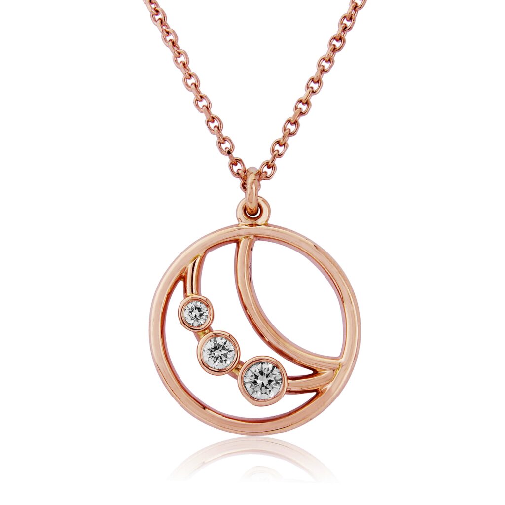 Eclipse Diamond Jewellery collection - pendant, necklace