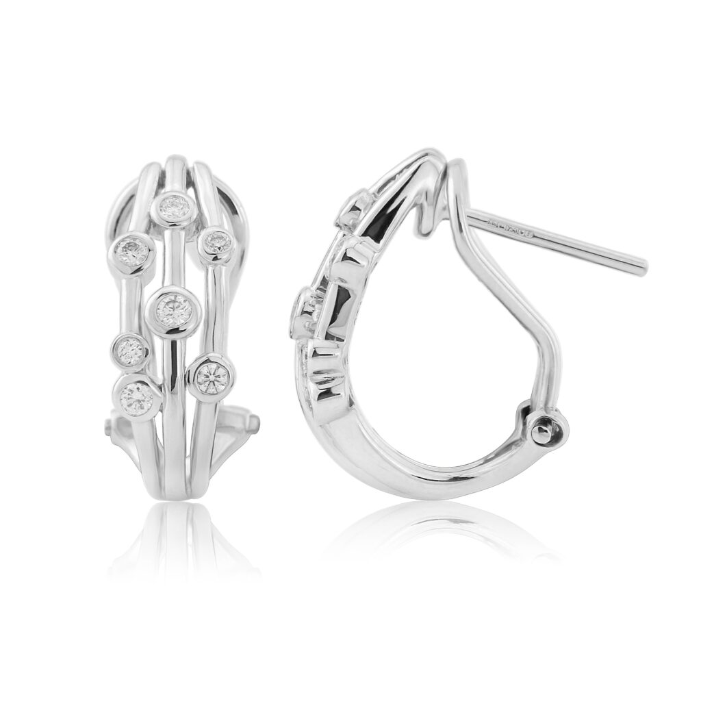 Diffusion Diamond Three row earrings - 14st