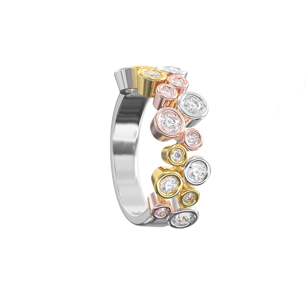 Droplet Diamond Ring 9 Droplet Diamond Ring - Image 9