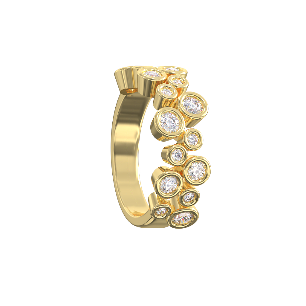 Droplet Diamond Ring 6 Droplet Diamond Ring - Image 6