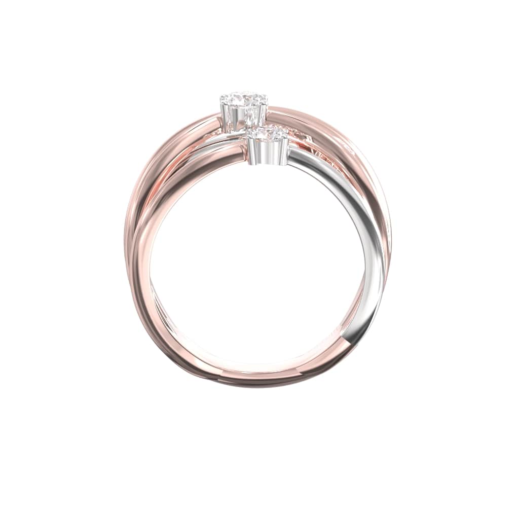 Entwined, 3st Diamond Dress Ring 8 Entwined, 3st Diamond Dress Ring - Image 8
