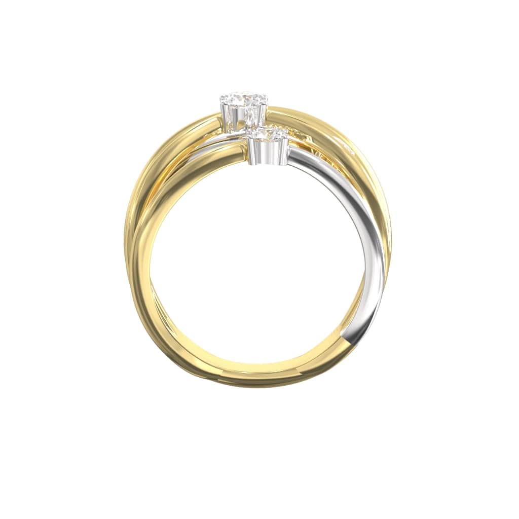 Entwined, 3st Diamond Dress Ring 5 Entwined, 3st Diamond Dress Ring - Image 5