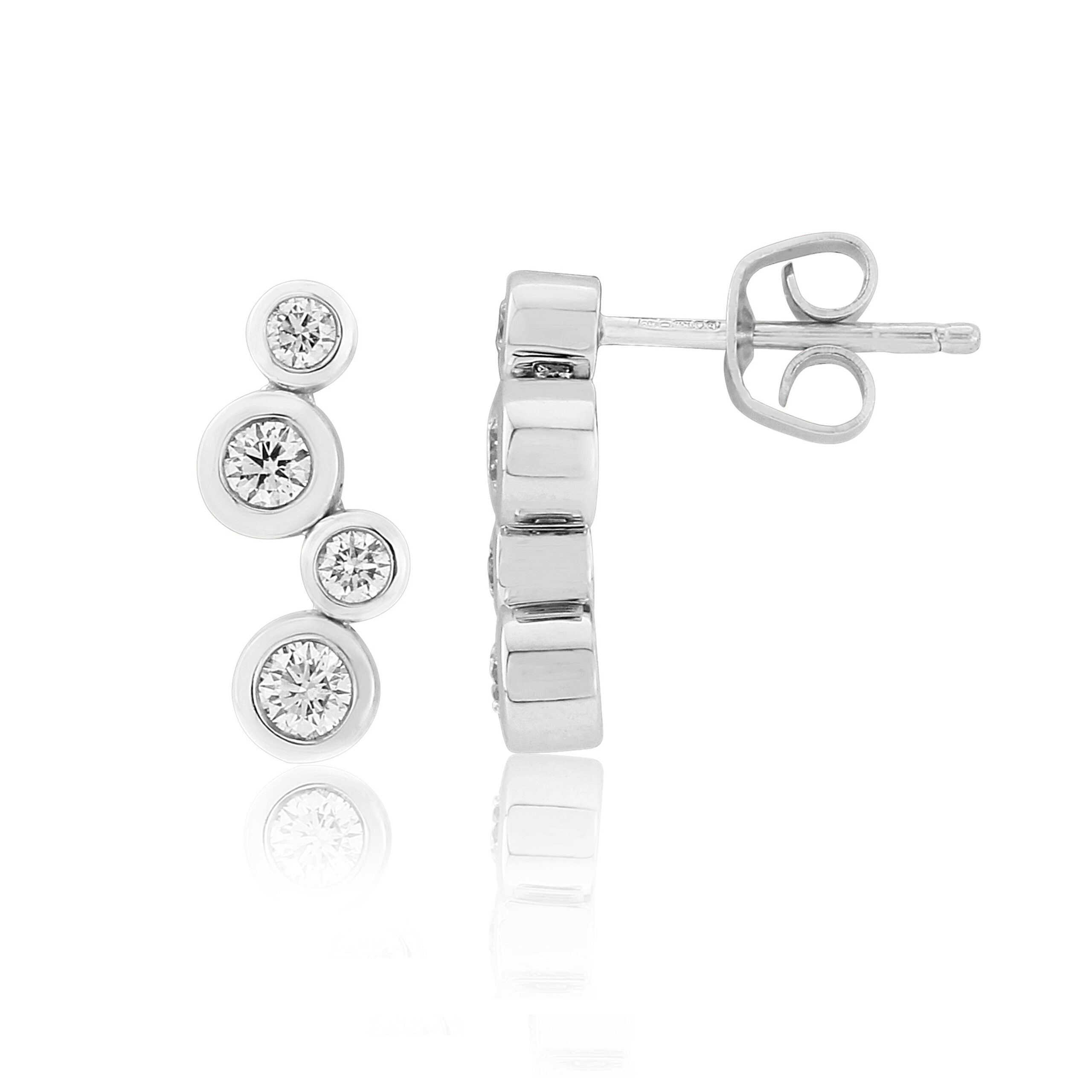 Droplet Diamond Earrings 1 Droplet Diamond Earrings