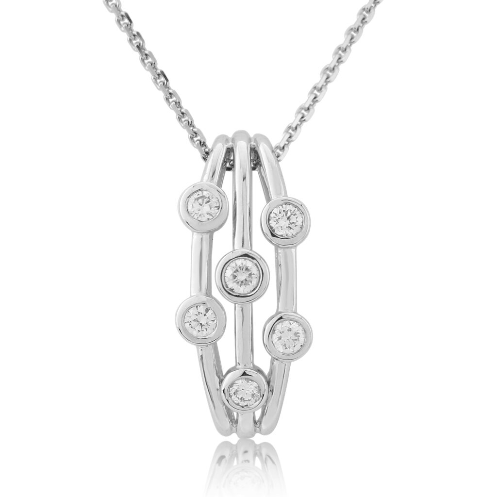 Diffusion Diamond Three row pendant - 6st