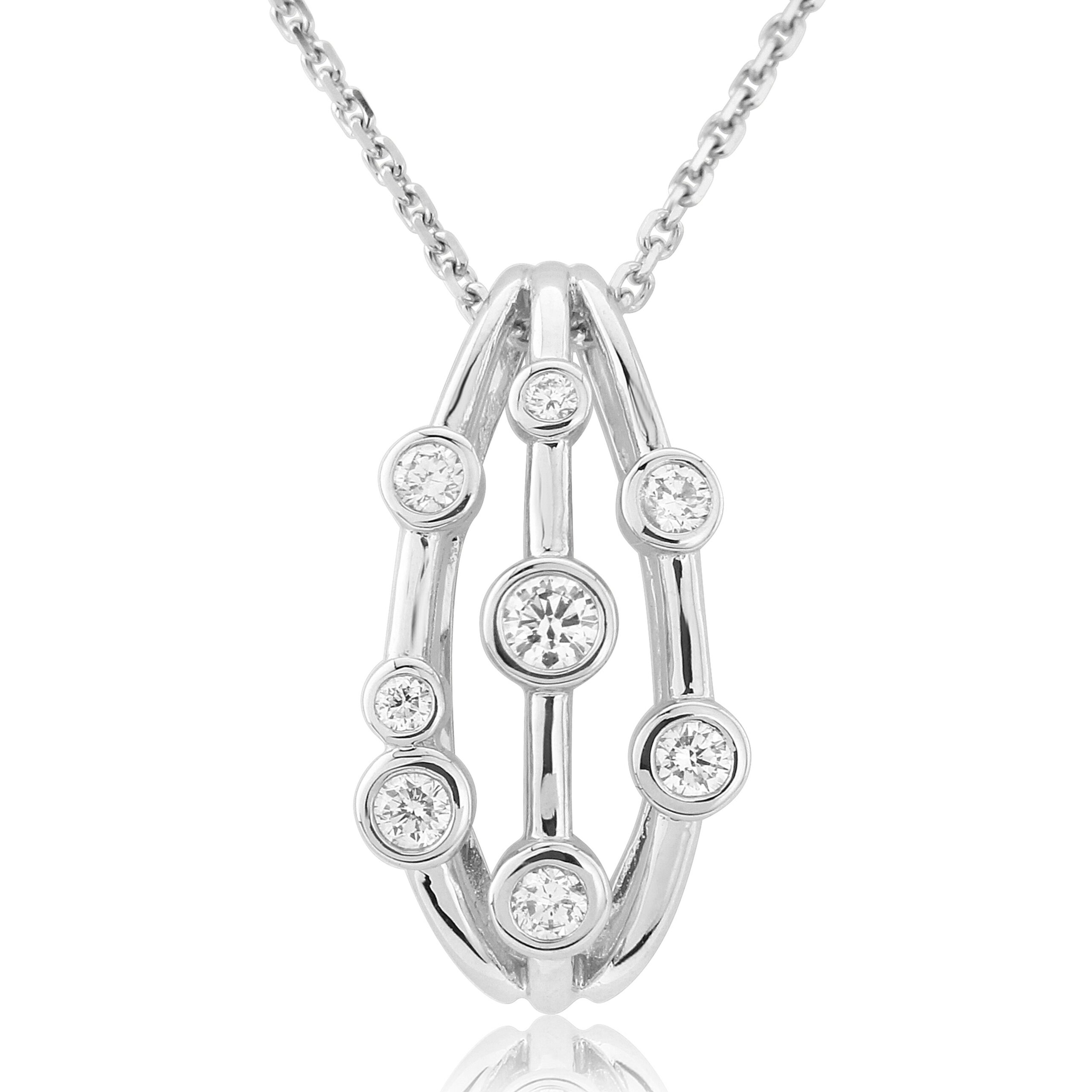 Diffusion Diamond Three row Pendant - 8st 1 Diffusion Diamond Three row Pendant - 8st