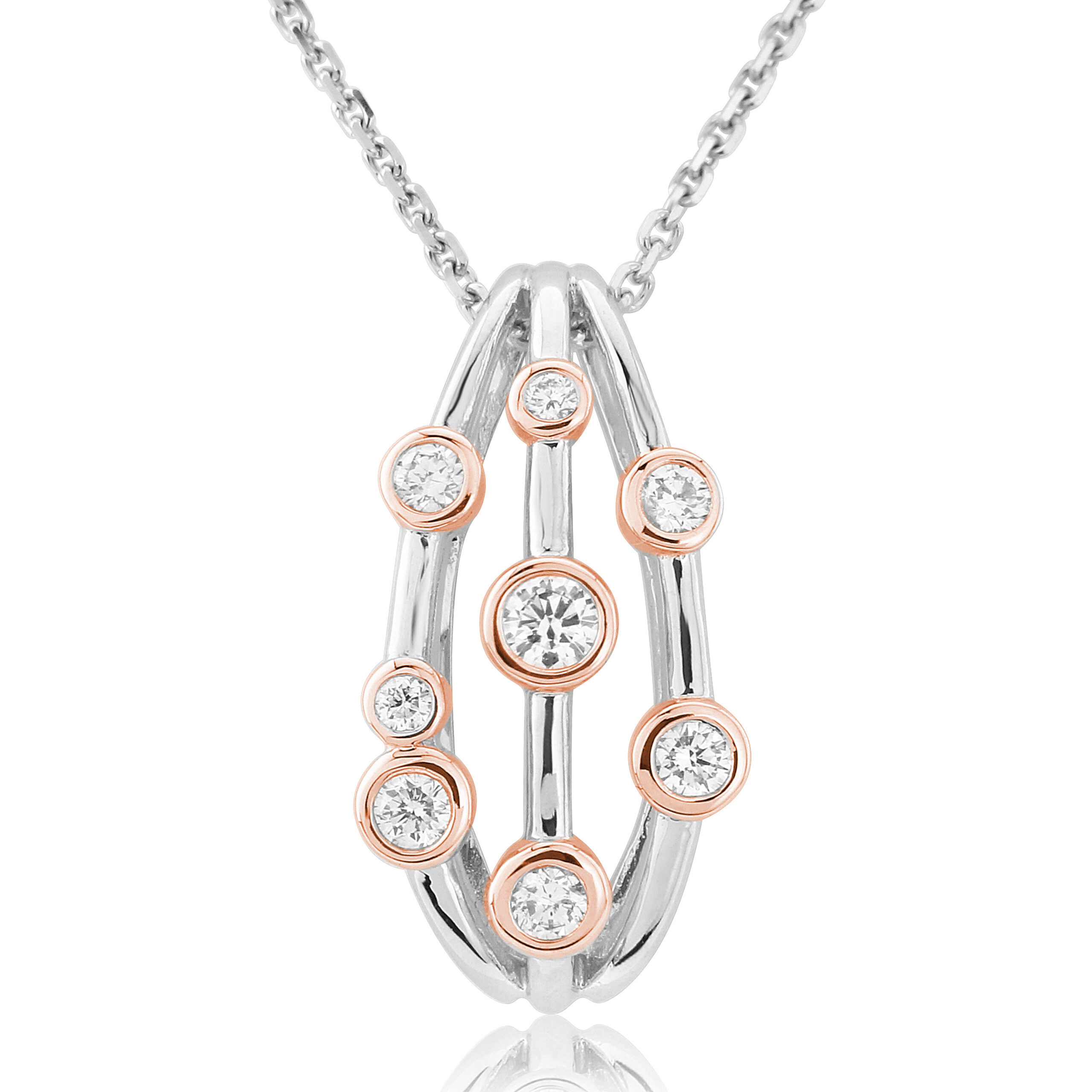 Diffusion Diamond Three row Pendant - 8st 3 Diffusion Diamond Three row Pendant - 8st - Image 3