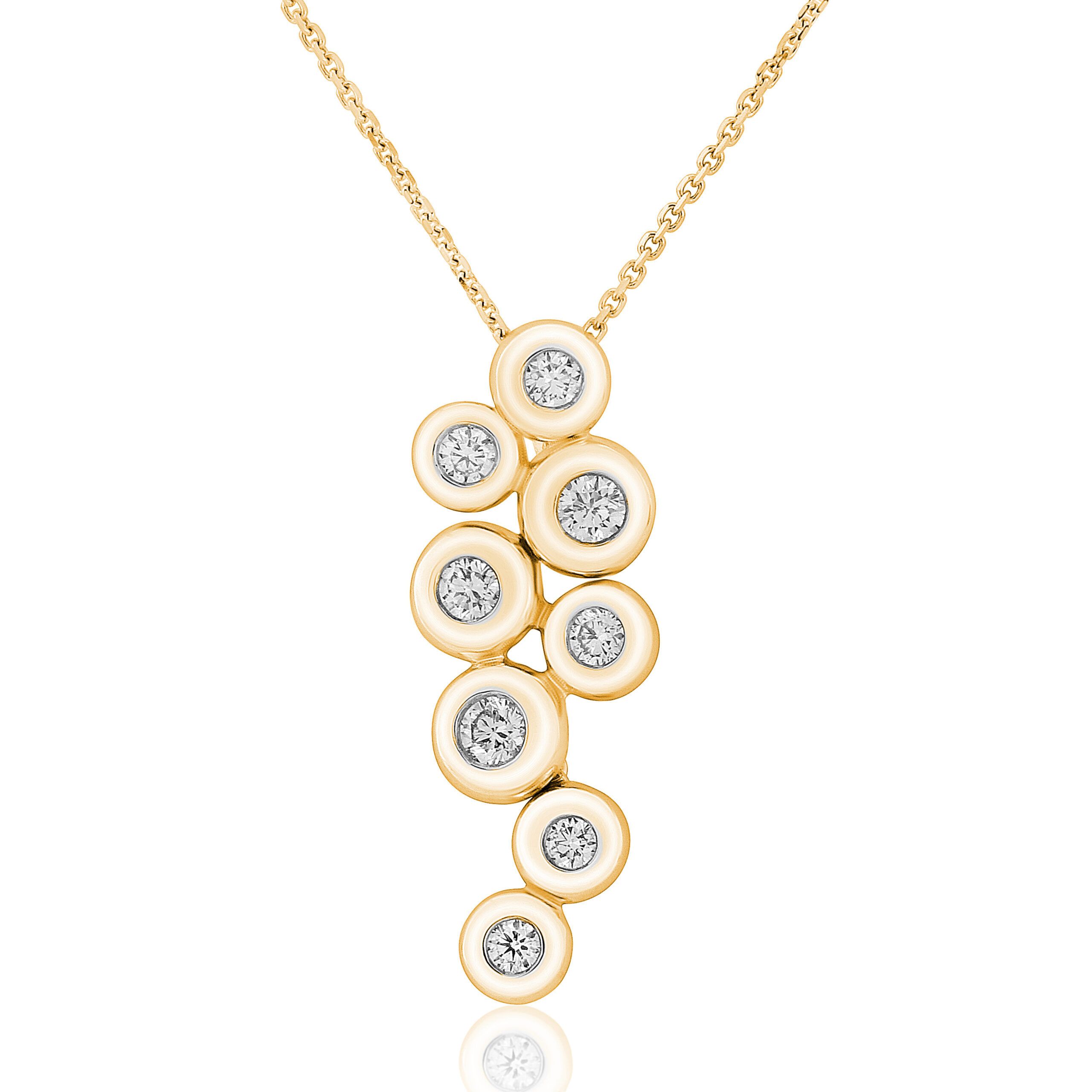 Diamond Bubbles Droplet pendant 2 Diamond Bubbles Droplet pendant - Image 2