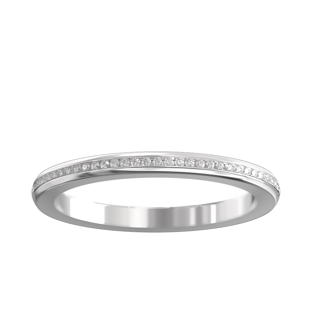 Channel Set Diamond Half Wedding/Eternity Ring 0.07ct 4 Channel Set Diamond Half Wedding/Eternity Ring 0.07ct - Image 4
