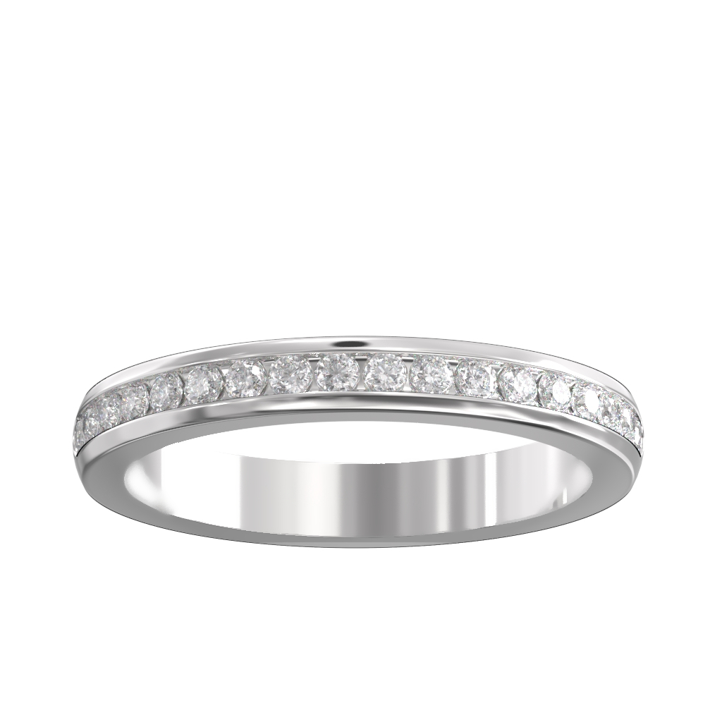 Channel Set Diamond Half Wedding/Eternity Ring 0.33ct 3 Channel Set Diamond Half Wedding/Eternity Ring 0.33ct - Image 3