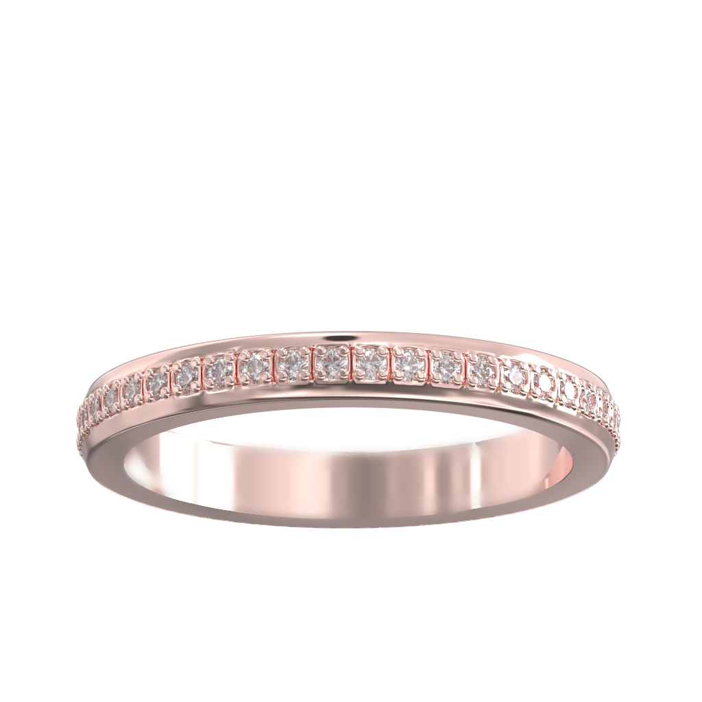 Pave Set Diamond Full Wedding/Eternity Ring 0.30ct 2 Pave Set Diamond Full Wedding/Eternity Ring 0.30ct - Image 2
