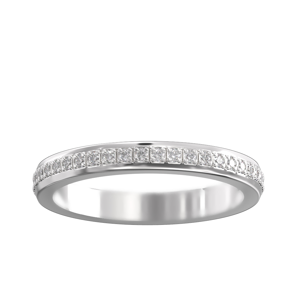 Pave Set Diamond Full Wedding/Eternity Ring 0.30ct 3 Pave Set Diamond Full Wedding/Eternity Ring 0.30ct - Image 3