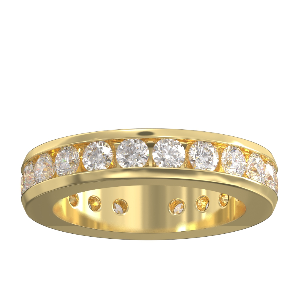 Channel Set Diamond Full Wedding/Eternity Ring 2.00ct
