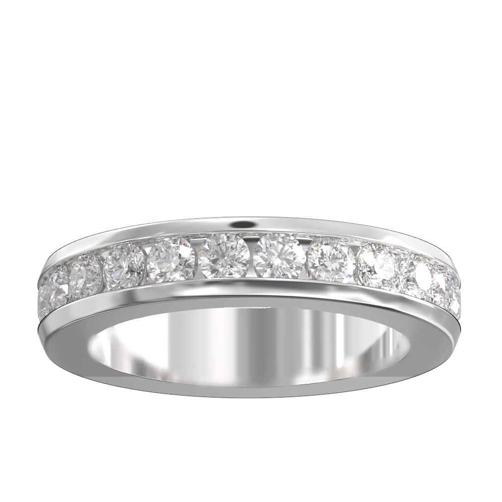 Channel Set Diamond Full Wedding/Eternity Ring 1.75ct 3 Channel Set Diamond Full Wedding/Eternity Ring 1.75ct - Image 3
