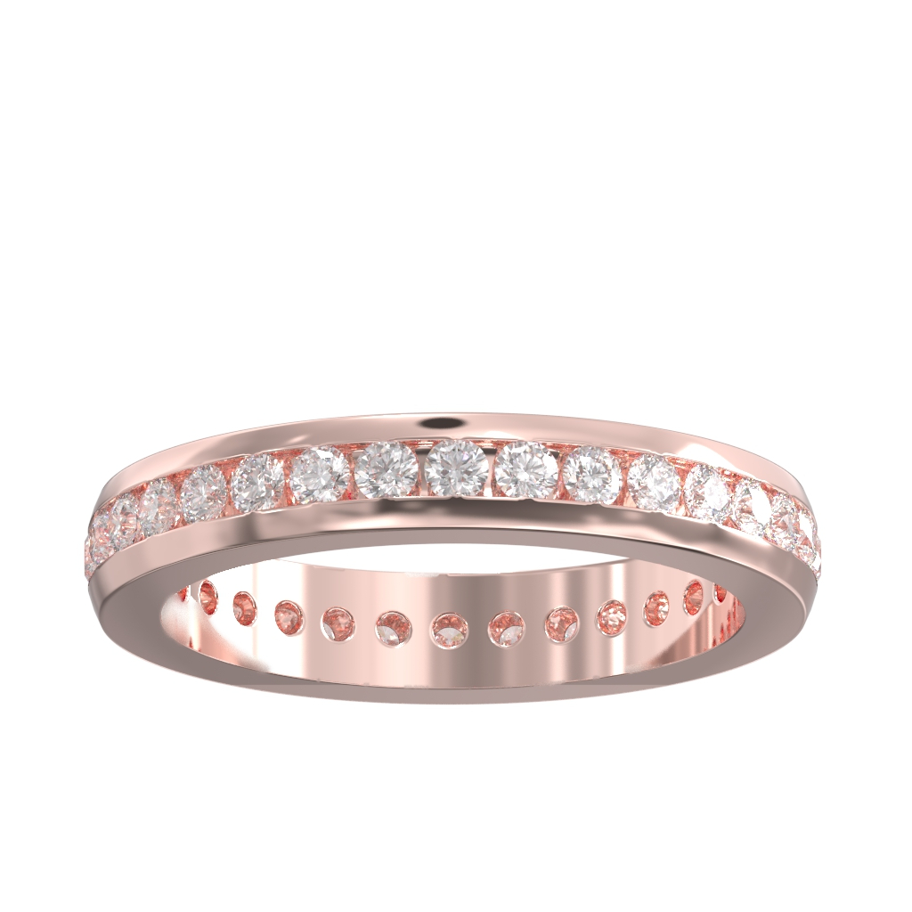 Channel Set Diamond Full Wedding/Eternity Ring 0.80ct 2 Channel Set Diamond Full Wedding/Eternity Ring 0.80ct - Image 2