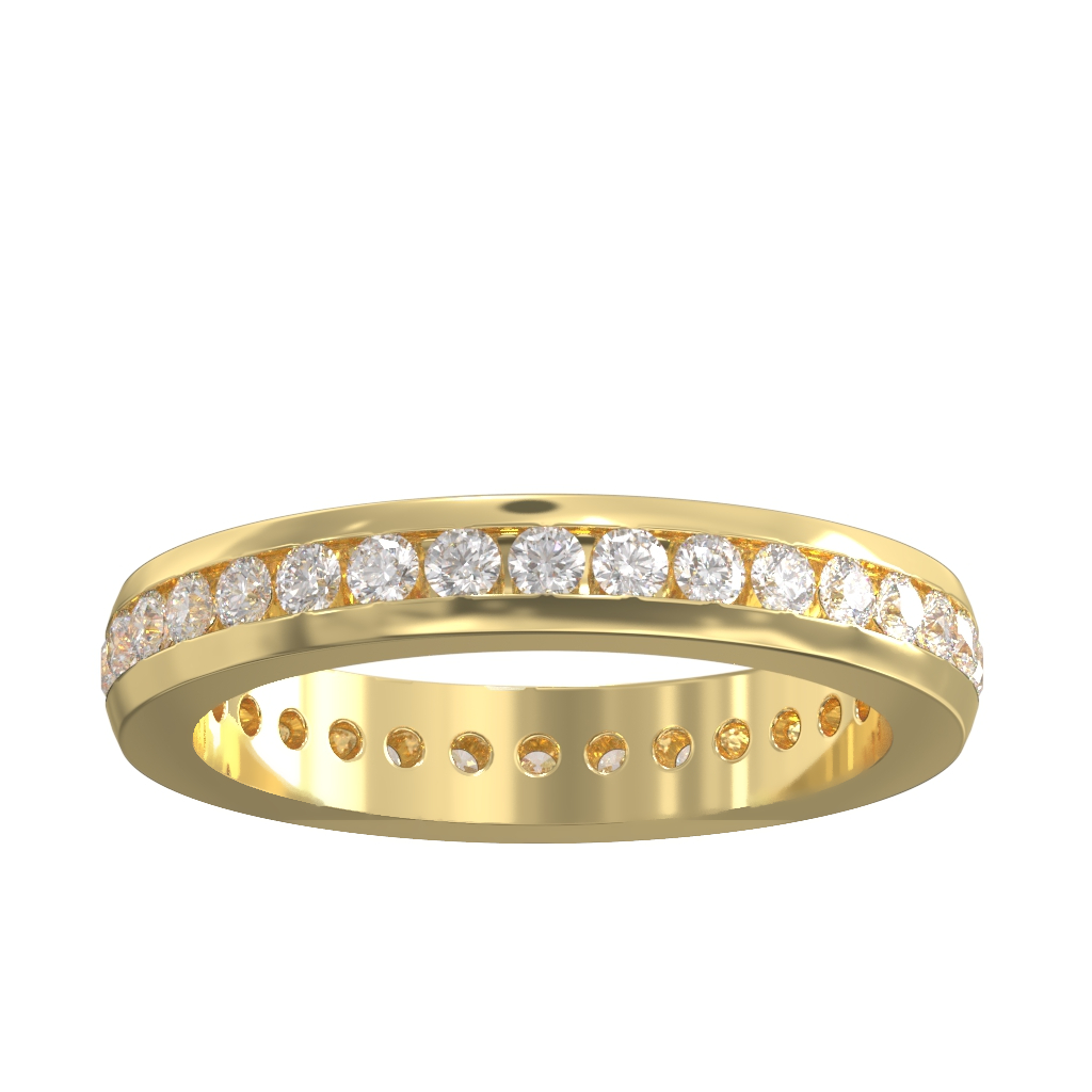 Channel Set Diamond Full Wedding/Eternity Ring 0.80ct