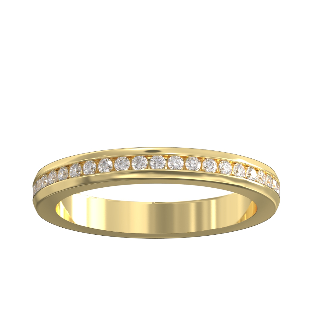 Channel Set Diamond Full Wedding/Eternity Ring 0.40ct