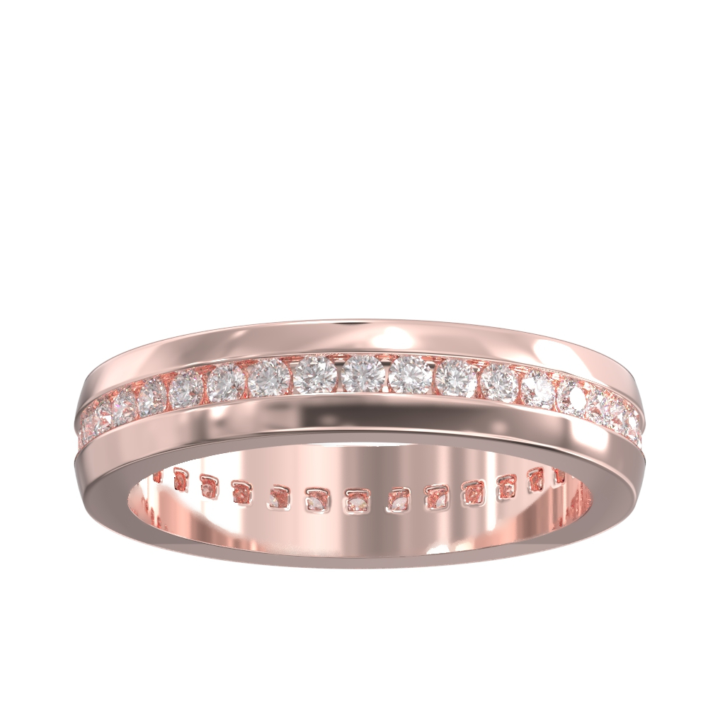 Channel Set Diamond Full Wedding/Eternity Ring 0.60ct 2 Channel Set Diamond Full Wedding/Eternity Ring 0.60ct - Image 2