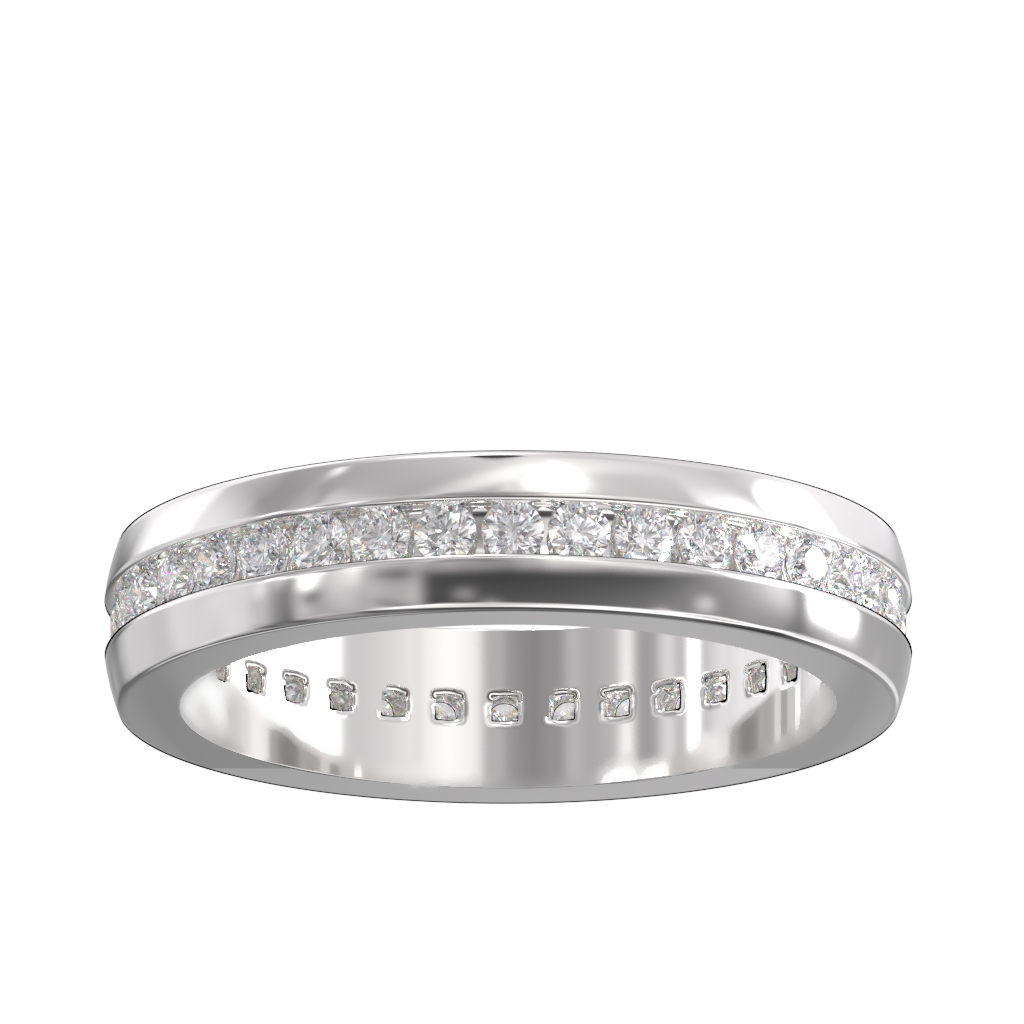 Channel Set Diamond Full Wedding/Eternity Ring 0.60ct 3 Channel Set Diamond Full Wedding/Eternity Ring 0.60ct - Image 3