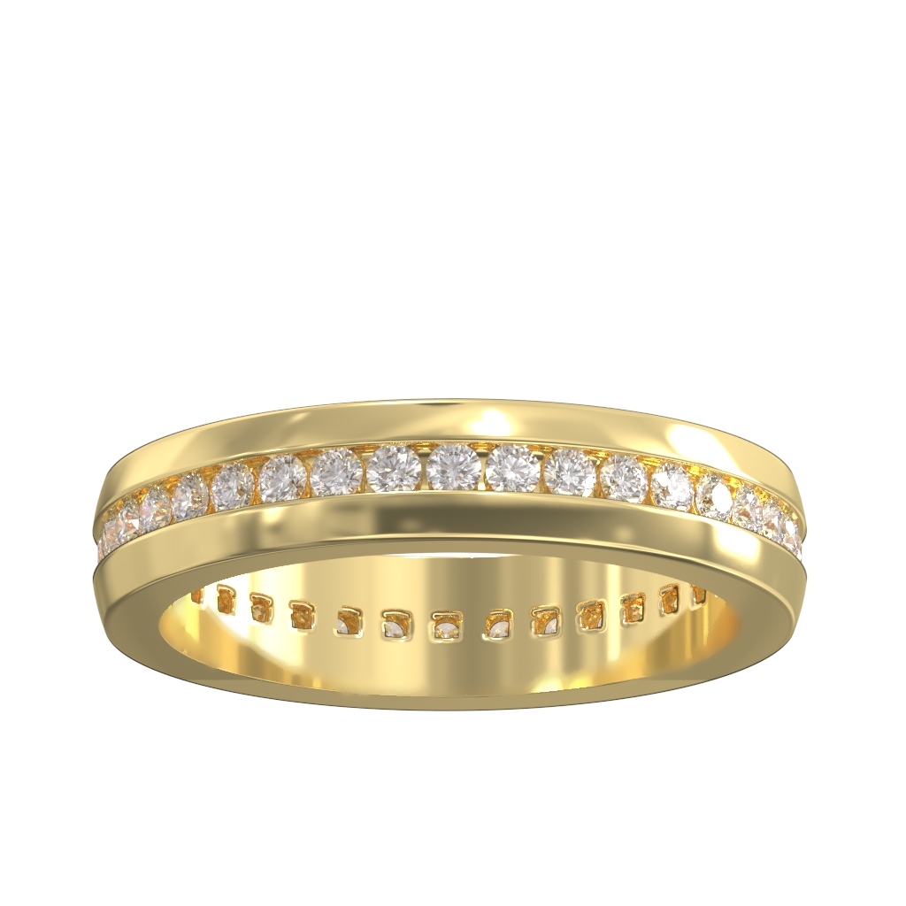 Channel Set Diamond Full Wedding/Eternity Ring 0.60ct