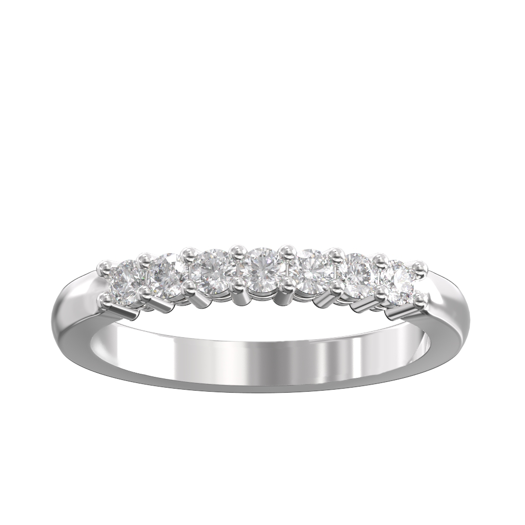 Claw Set Diamond Half Eternity Ring 0.33ct 3 Claw Set Diamond Half Eternity Ring 0.33ct - Image 3