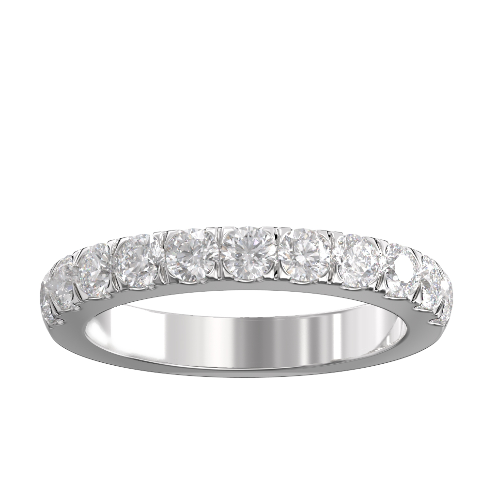Cut Down Set Diamond Half Eternity Ring 1.00ct 4 Cut Down Set Diamond Half Eternity Ring 1.00ct - Image 4
