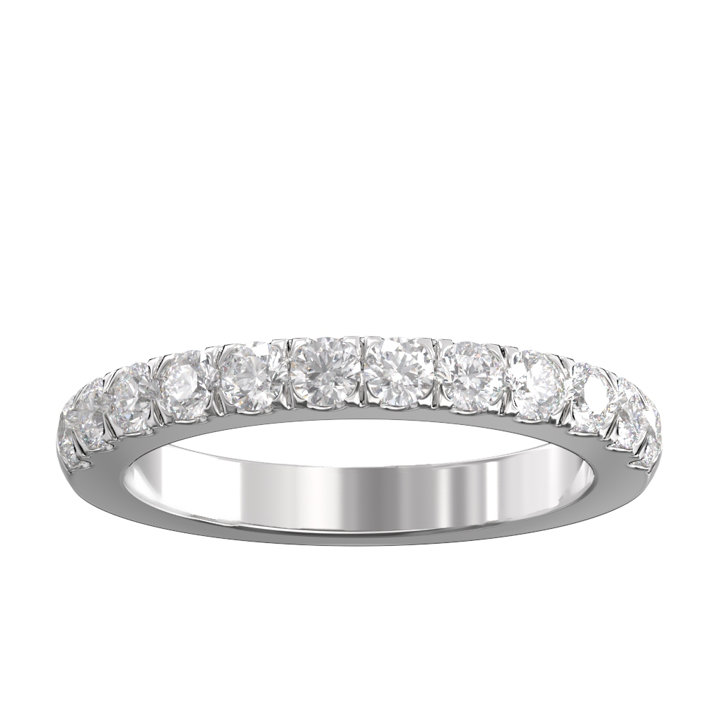Cut Down Set Diamond Half Eternity Ring 0.75ct 3 Cut Down Set Diamond Half Eternity Ring 0.75ct - Image 3