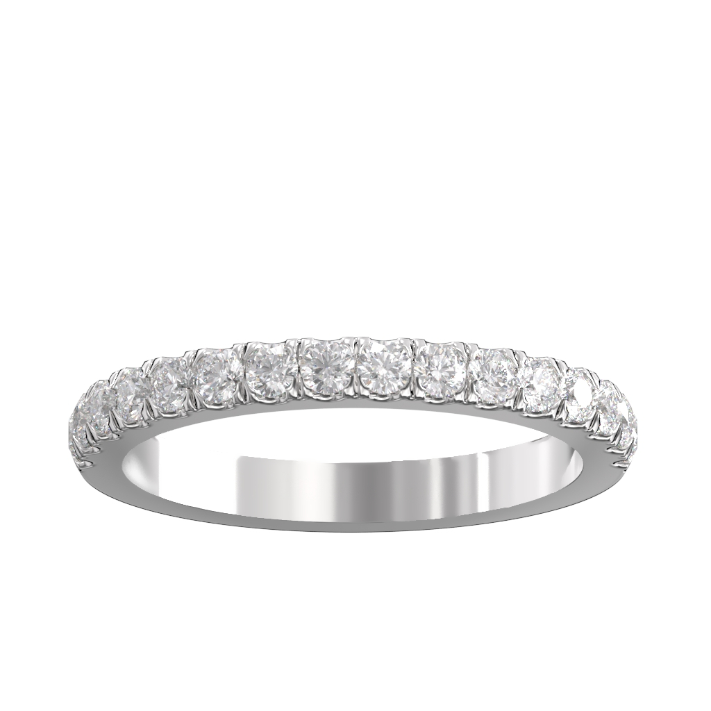 Cut Down Set Diamond Half Eternity Ring 0.50ct 4 Cut Down Set Diamond Half Eternity Ring 0.50ct - Image 4