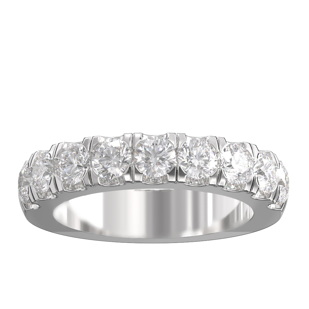 Cut Down Set Diamond Half Eternity Ring 1.50ct 3 Cut Down Set Diamond Half Eternity Ring 1.50ct - Image 3
