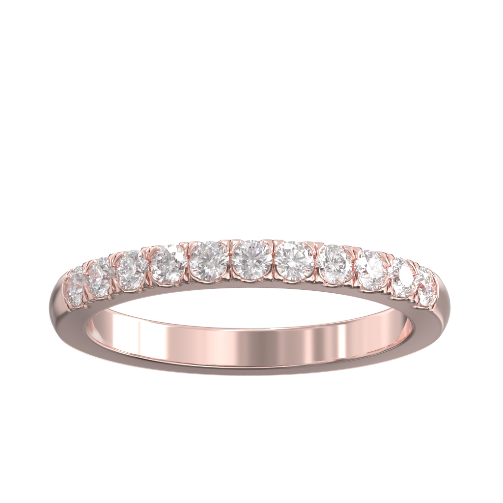 Cut Down Set Diamond Half Eternity Ring 0.40ct 2 Cut Down Set Diamond Half Eternity Ring 0.40ct - Image 2