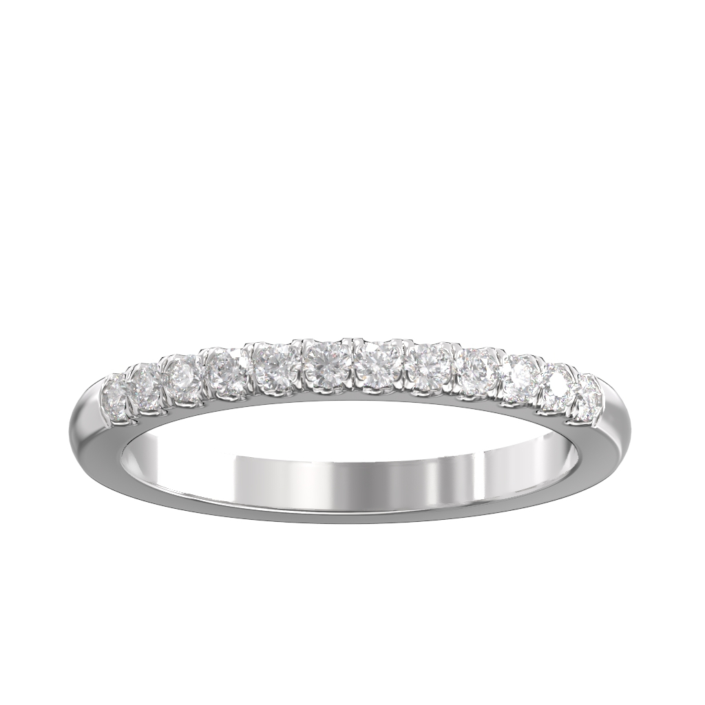 Cut Down Set Diamond Half Eternity Ring 0.25ct 4 Cut Down Set Diamond Half Eternity Ring 0.25ct - Image 4