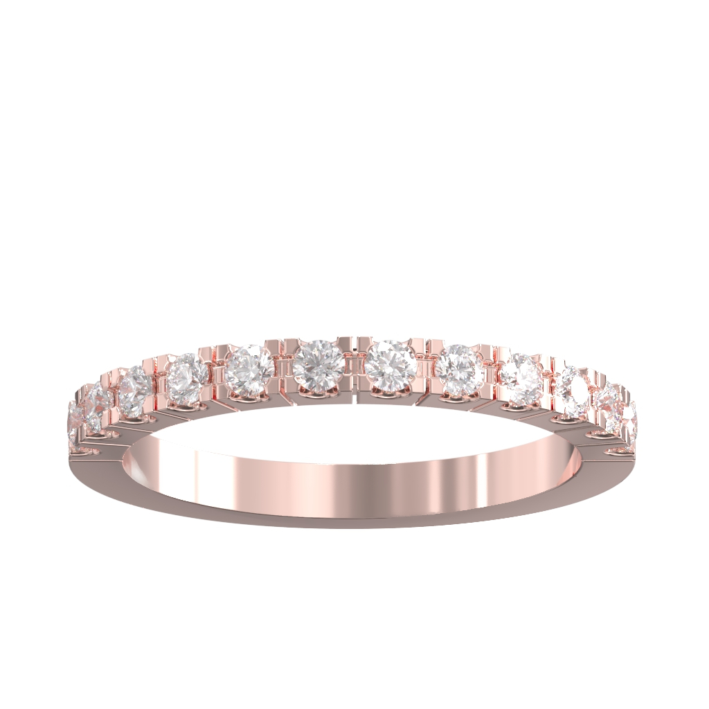 Scallop Set Diamond Half Eternity Ring 0.33ct 2 Scallop Set Diamond Half Eternity Ring 0.33ct - Image 2