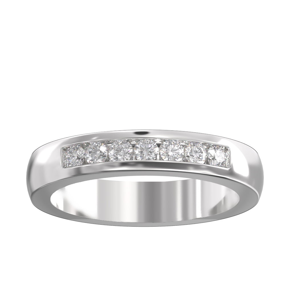 Channel Set Diamond Half Wedding/Eternity Ring 0.33ct 3 Channel Set Diamond Half Wedding/Eternity Ring 0.33ct - Image 3