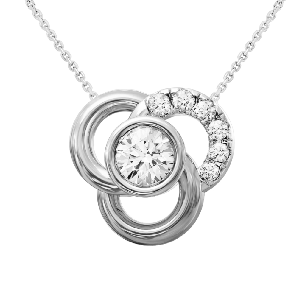 Forget Me Knot Diamond Pendant