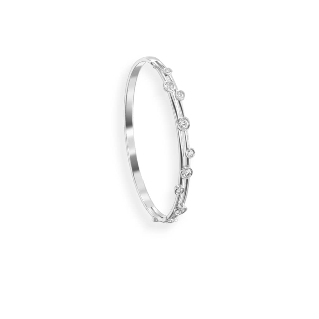 Rub-over Diffusion Diamond Bangle