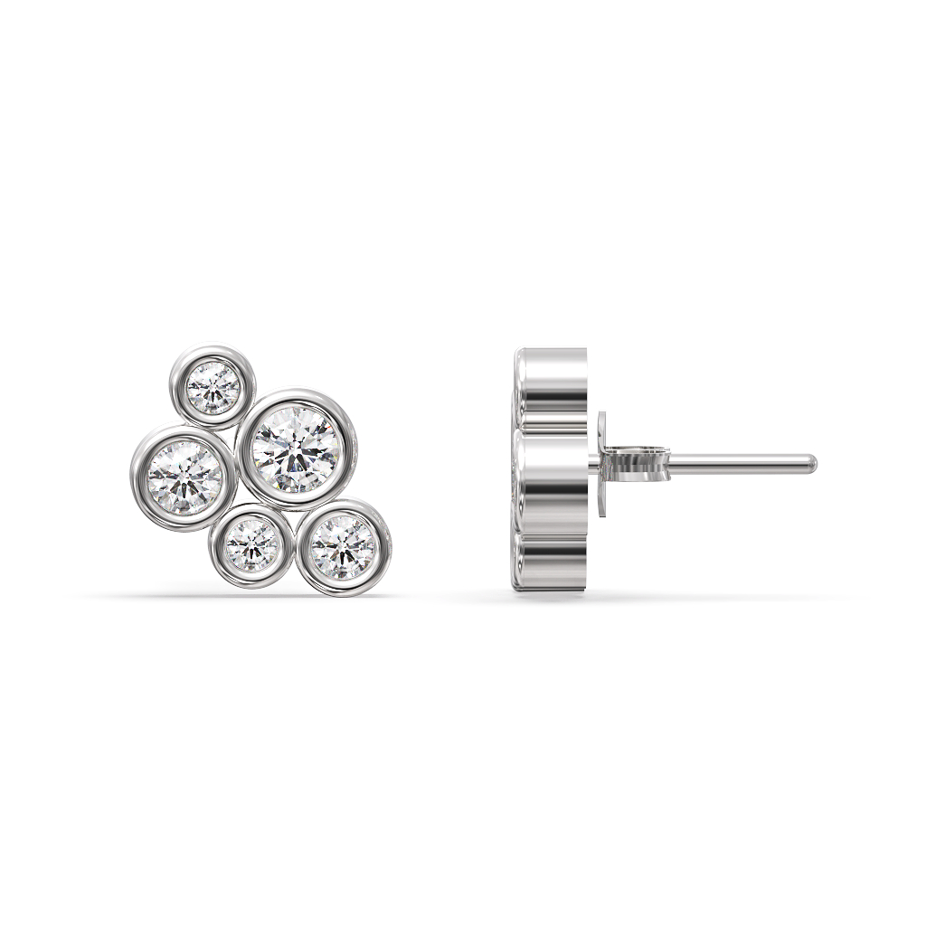 Lab Grown Diamond Bubble Studs 3 Lab Grown Diamond Bubble Studs - Image 3