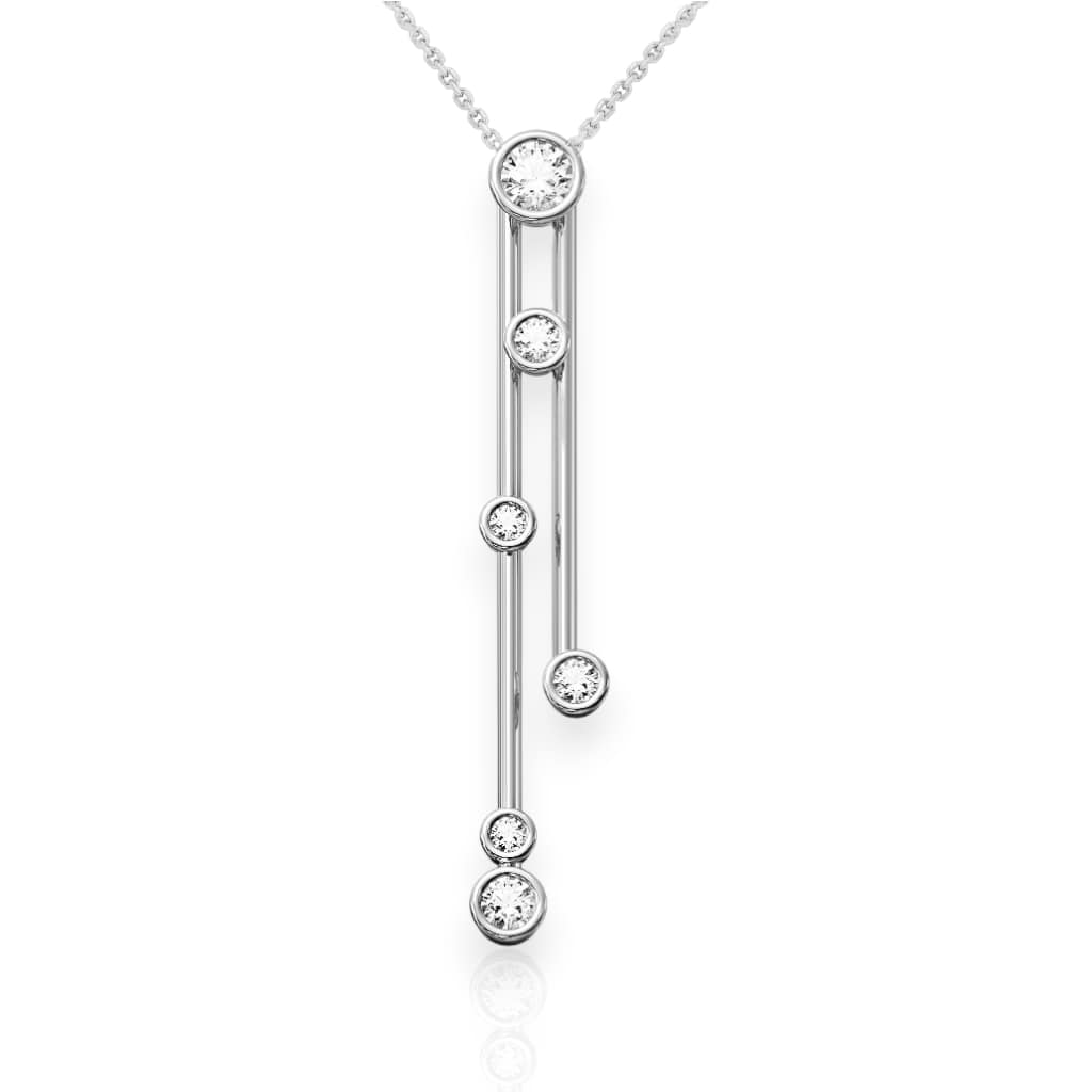 Diamond Dual Drop Pendant