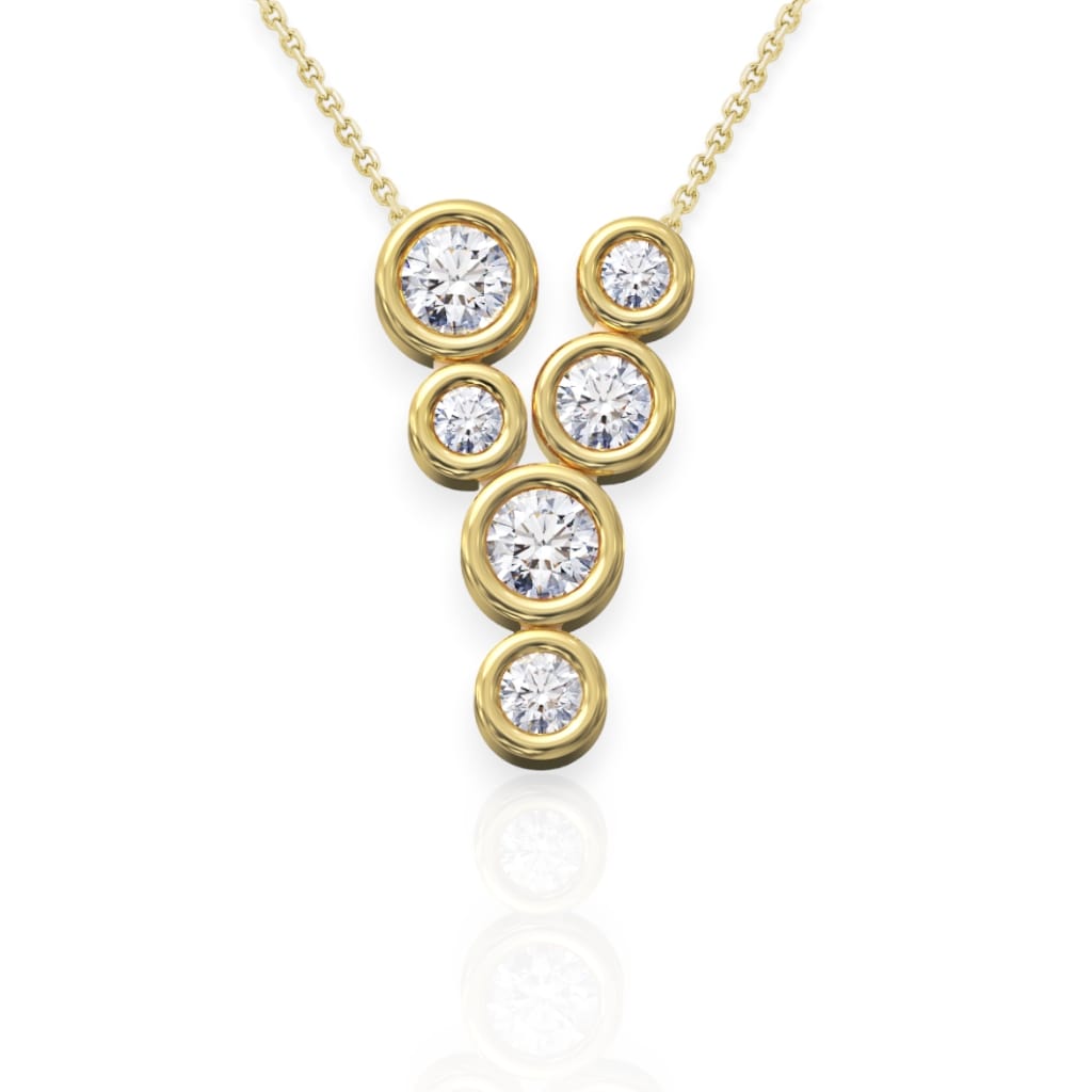 Lab Grown Diamond Cascade Pendant 2 Lab Grown Diamond Cascade Pendant - Image 2