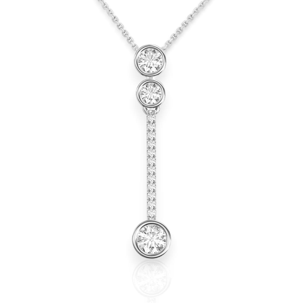 Elegant Diamond Drop Pendant