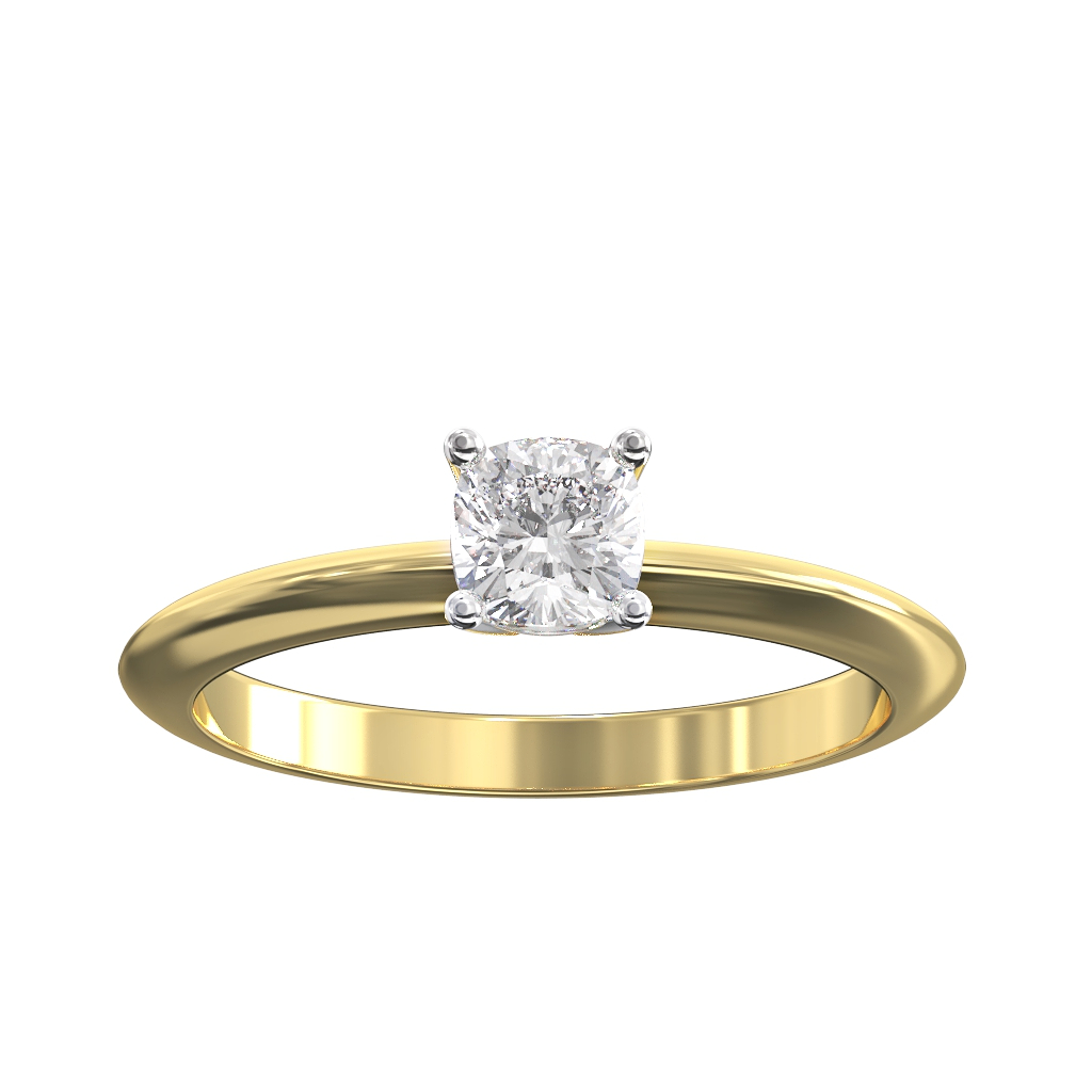 Classic claw Cushion Diamond Solitaire