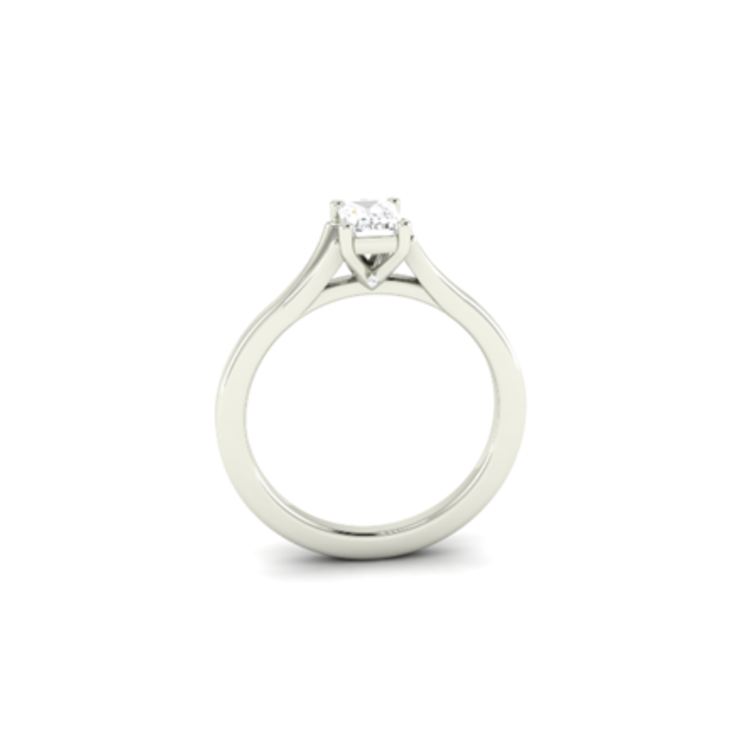 Emerald Cut Diamond Secret Solitaire 5 Emerald Cut Diamond Secret Solitaire - Image 5