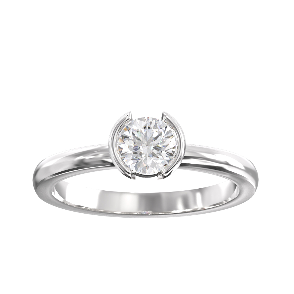 Single stone Encased, Round Brilliant Cut Diamond ring 3 Single stone Encased, Round Brilliant Cut Diamond ring - Image 3