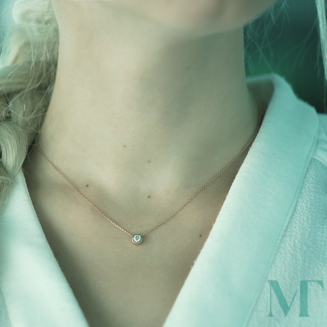 Piccola Single Diamond Necklace 5 Piccola Single Diamond Necklace - Image 5