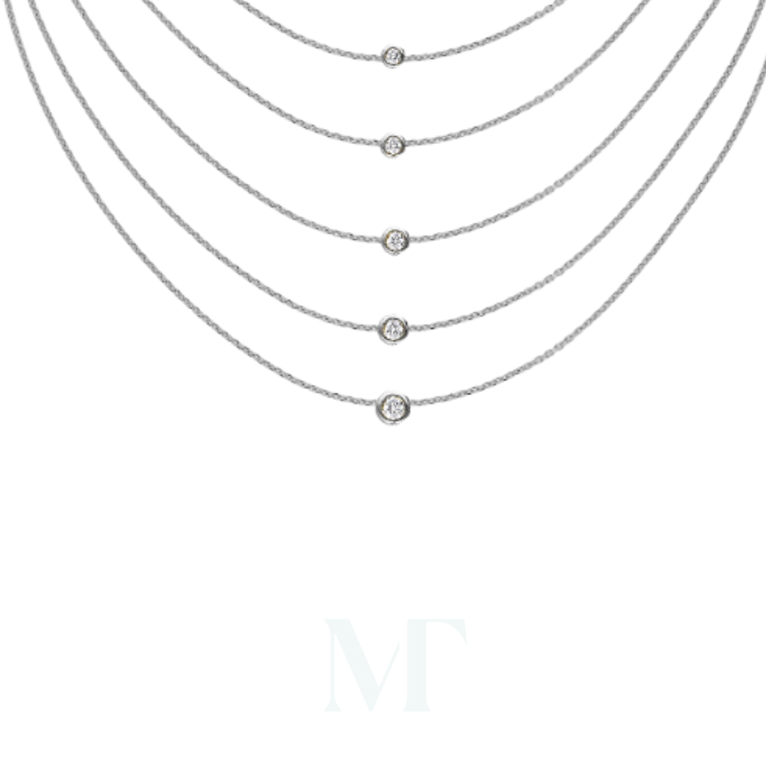 Piccola Single Diamond Necklace 2 Piccola Single Diamond Necklace - Image 2